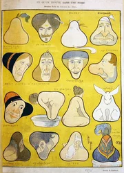 Représentations humoristiques de visages, d