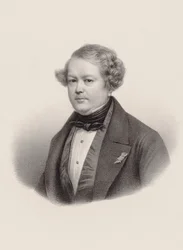 Portrait du compositeur Auguste-Mathieu Panseron 1796-1859, 1850