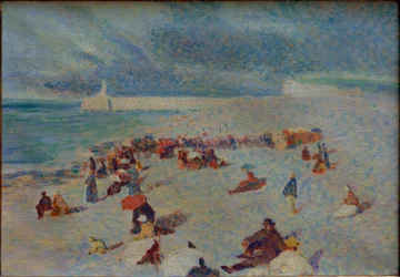 Scène sur la plage