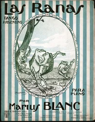 Grenouilles dansant le tango, 1914 (illustration)