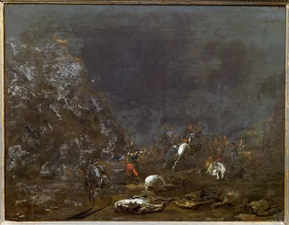 Bataille nocturne entre les troupes néerlandaises et espagnoles