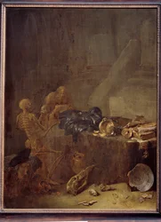 Vanitas (peinture sur bois de chêne)