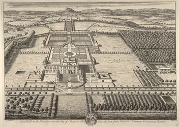 Eaton Hall sur la rivière Dee près de la ville de Chester dans le Cheshire, la résidence de l