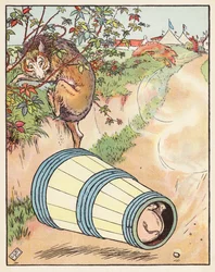Les trois petits cochons (lithographie couleur)