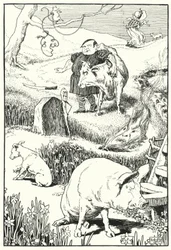 La vieille femme et son cochon