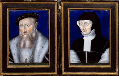 Portrait de Claude de Lorraine (1496-1550), duc de Guise et Antoinette de Bourbon Vendôme (1494-1583), son épouse