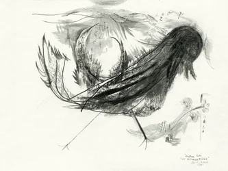 Oiseau fantastique surréaliste