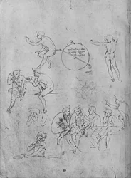 Un groupe de figures conversant à une table, deux figures en conversation et autres, 1481-1483