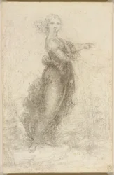Une femme dans un paysage