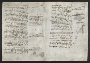 Dessins sur les pouvoirs et forces mécaniques, percussion, gravité, mouvement, optique et astronomie, avec diverses propositions arithmétiques et géométriques, illustration du 