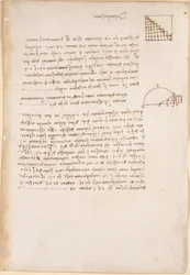 Notes et diagrammes sur la géométrie, intitulés 