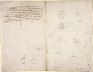 Dessins sur les pouvoirs et forces mécaniques, percussion, gravité, mouvement, optique et astronomie, avec diverses propositions arithmétiques et géométriques