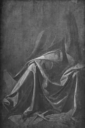 Moulage de draperie pour une figure assise, vers 1475