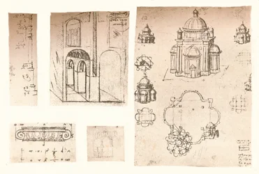 Cinq dessins architecturaux, c1472-c1519 1883