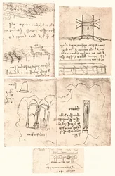 Quatre dessins topographiques, c1472-c1519