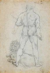 Hercule et le lion de Némée, c. 1506-08