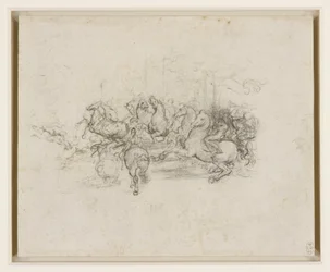 Léonard de Vinci - RCIN 912339, Une cavalcade vers 1503-4