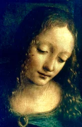 La Vierge aux rochers (détail), 1482-1486