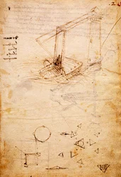 Navire, du Codex Trivulzianus, folio 2 recto