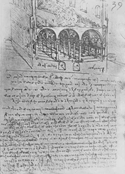Esquisse de conception pour une écurie, vers 1480 1945