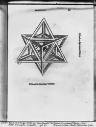 Stella octangula, de De Divina Proportione de Luca Pacioli, publié en 1509, Venise