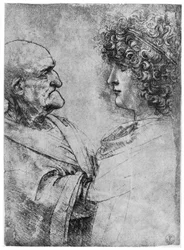 Études de têtes, vers 1500