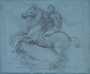 Etude pour un monument équestre (recto)