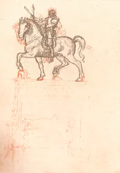 Étude pour le Monument Sforza, vers 1482-1499