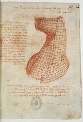 Dessin technique, Codex Madrid I, folio 157 recto (dessin)