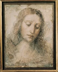 Tête du Christ rédempteur. Dessin d