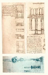 Trois dessins architecturaux, vers 1472-1519, 1883