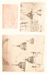 Trois dessins de la cathédrale de Milan, vers 1472-1519