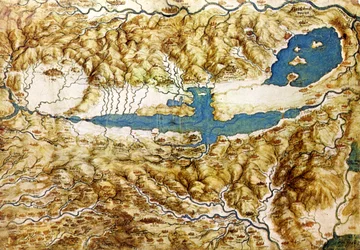 Vue topographique de la campagne autour de la plaine d