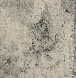 Deux figures en conversation, vers 1480