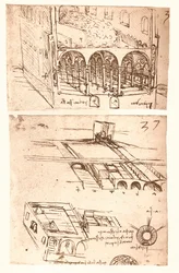 Deux dessins architecturaux