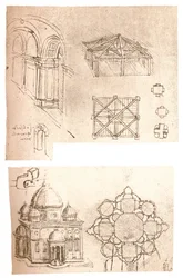 Deux dessins architecturaux, vers 1472-1519, 1883
