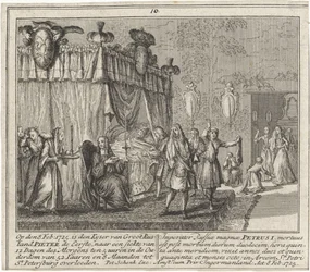 La mort de Pierre I le Grand, le 8 février 1725