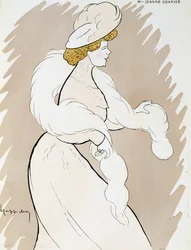 Actrice Jeanne Granier, dessin de Leonetto Cappiello
