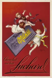 Affiche publicitaire pour les chocolats Milka de Suchard, 1925