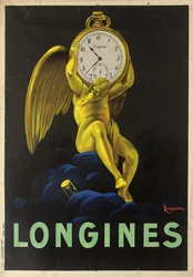 Affiche publicitaire pour les horlogers suisses Longines, 1922