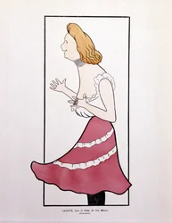 Armande Cassive, in ‘La Dame de Chez Maxim’, caricature