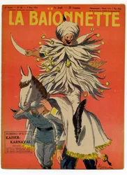 Couverture de « La Baïonnette », satirique en couleurs