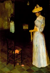 Dame dans un intérieur