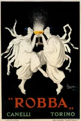 Affiche publicitaire Spumante Robba Canelli, Turin, Italie, 1921