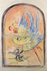Dessin préparatoire pour le dos d
