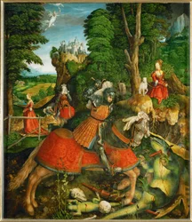 Saint Georges combattant le dragon