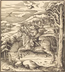 Le prince à la chasse aux oiseaux