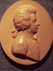Médaillon portrait de Wolfgang Amadeus Mozart (1756-91)