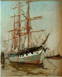 Barque au bollard