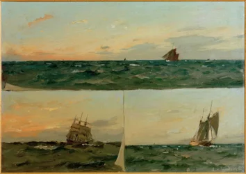 Divisé en trois, comme trompe-l